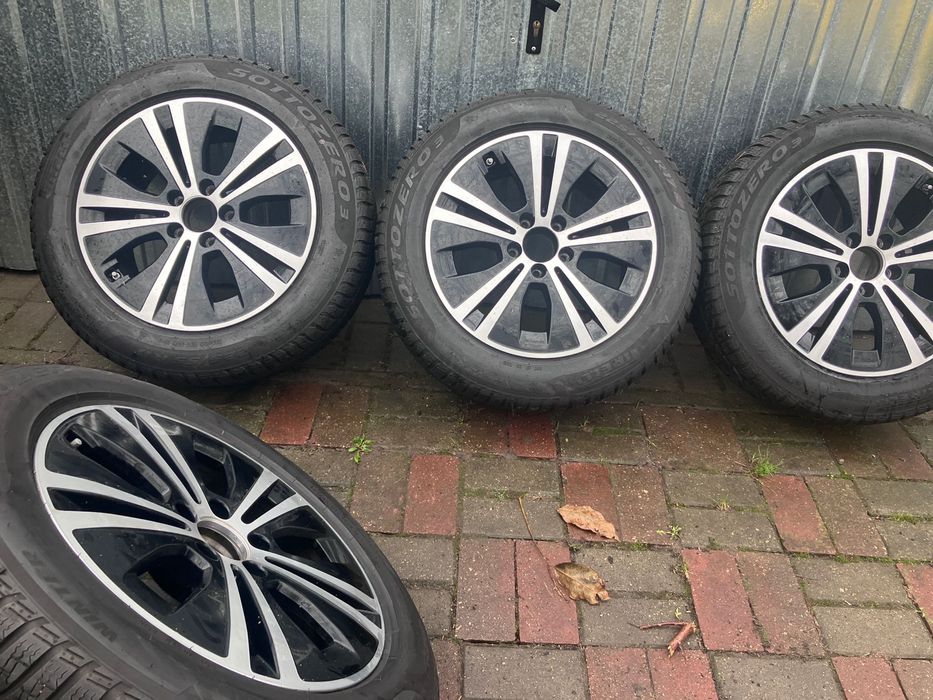 Koła zima 5x112 alufelgi opony 225/55R17 a4b8 a6 c6 c7 Audi Vw passat