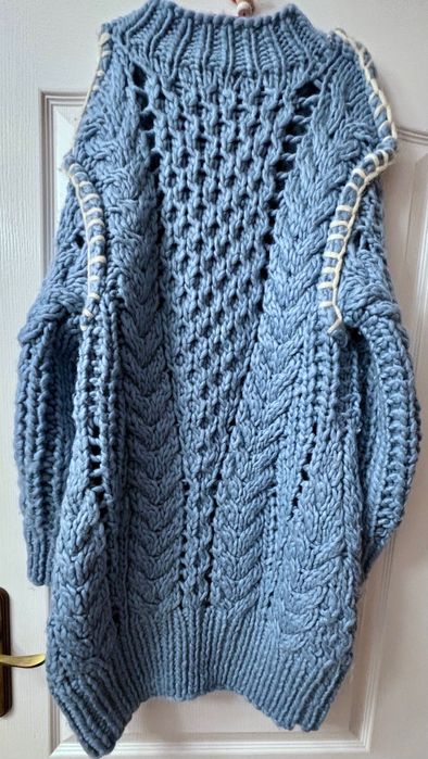 Reserved Sweter handmade z wełną NOWY S, M, L
