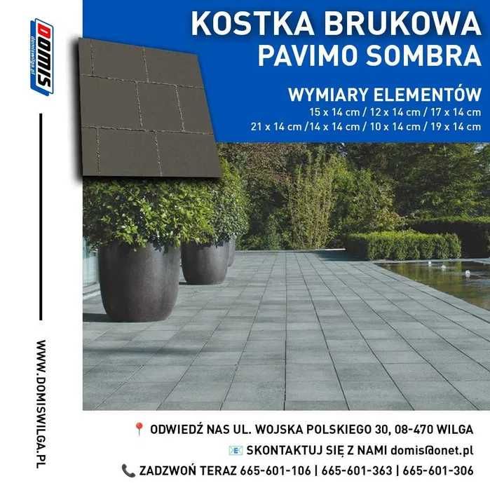 KOSTKA BRUKOWA grafit pavimo sombra SEMMELROCK