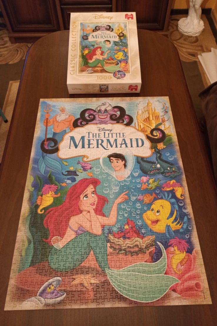 Puzzle Disney 1000 Arielka kompletne