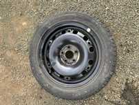 VW KOŁO ZAPASOWE 15 6J ET43 5x100 FELGA STALOWA 6Q0601027G OPONA PIRELLI P6 195/55/R15 VW AUDI SEAT SKODA