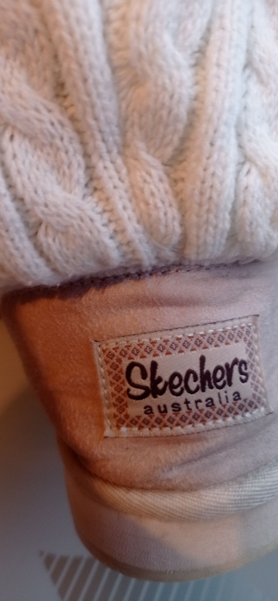 Угги вязанные skechers