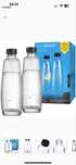 2x zestaw szklane butelki 1l SODASTREAM do saturatora DUO