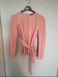 Piękna różowa bluzka Mohito kokarda 34