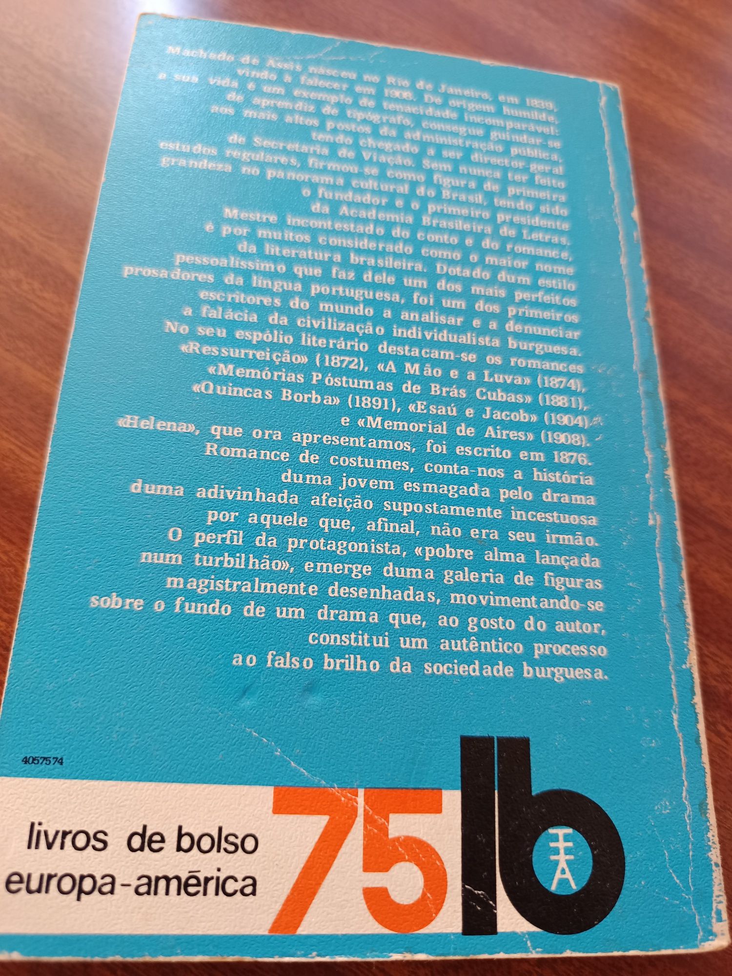 Livro"Helena" Machado de Assis . 1974