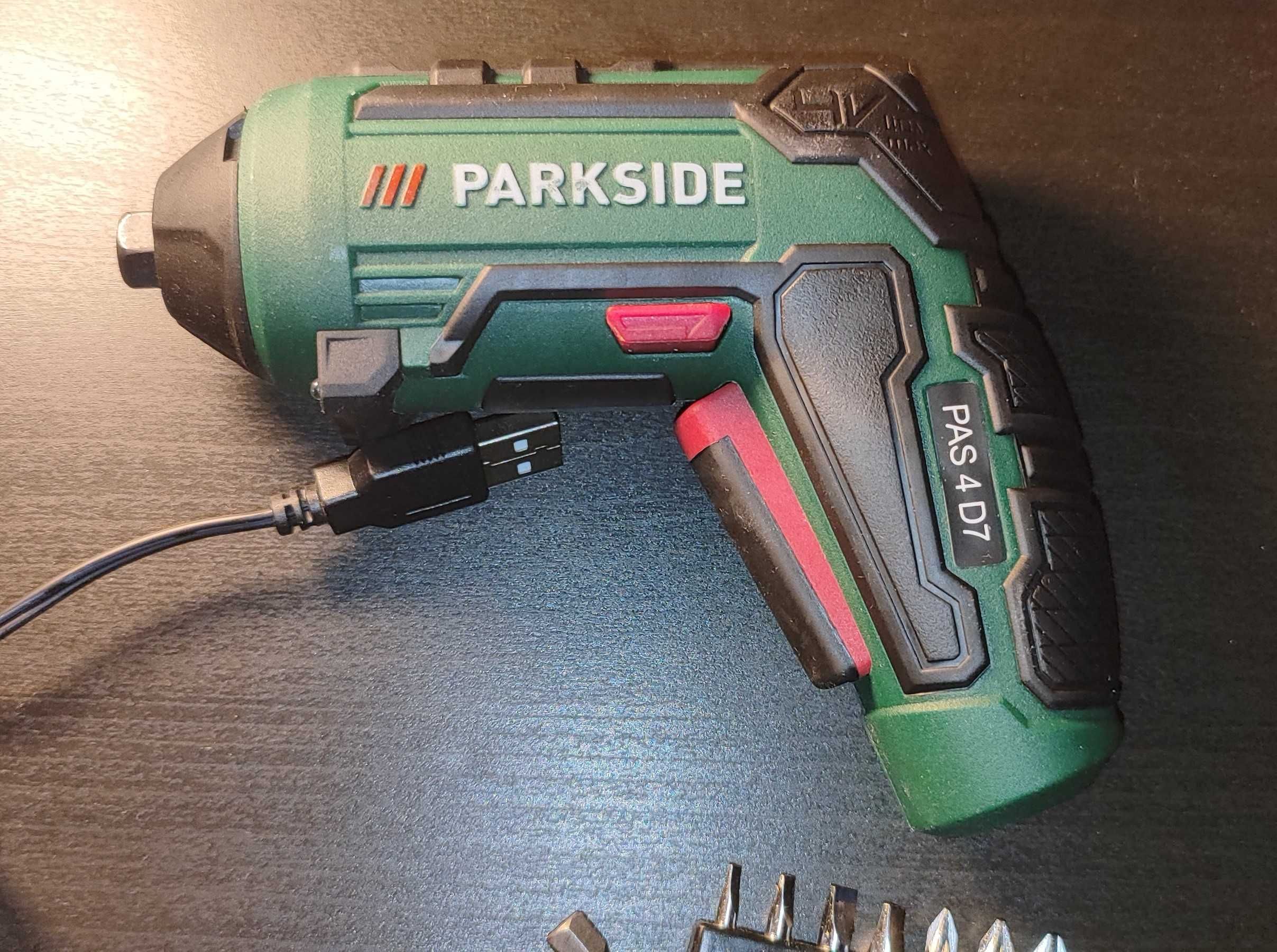 wkrętak akumulatorowy Parkside PAS 4D7