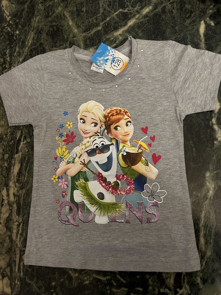 Szara koszulka z Kraina Lodu (Frozen-Disney)