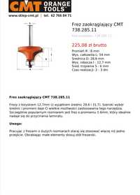 Frez stolarski zaokrąglający CMT 738.285.11