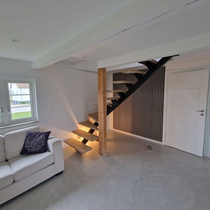 Schody metalowe, stalowe, loft, nowoczesne, dąb, Jesion