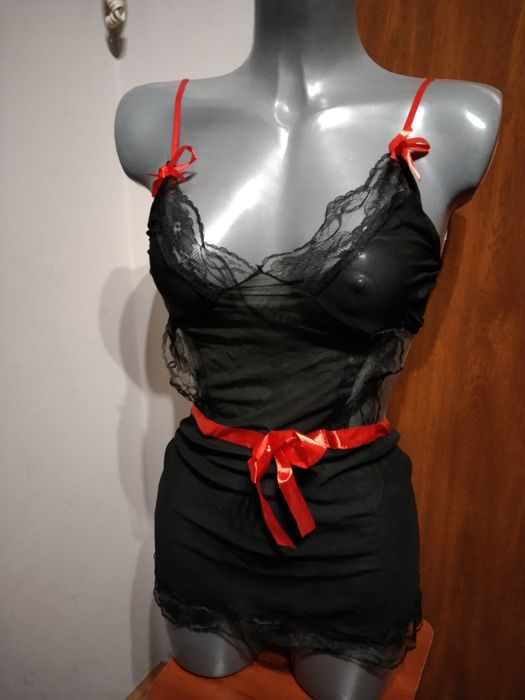 M L seksowny koronkowy fartuszek strój kostium seksowna bielizna sexi