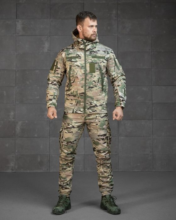 Костюм тактичний Мультикам soft shell mtk куртка та штани на осінь