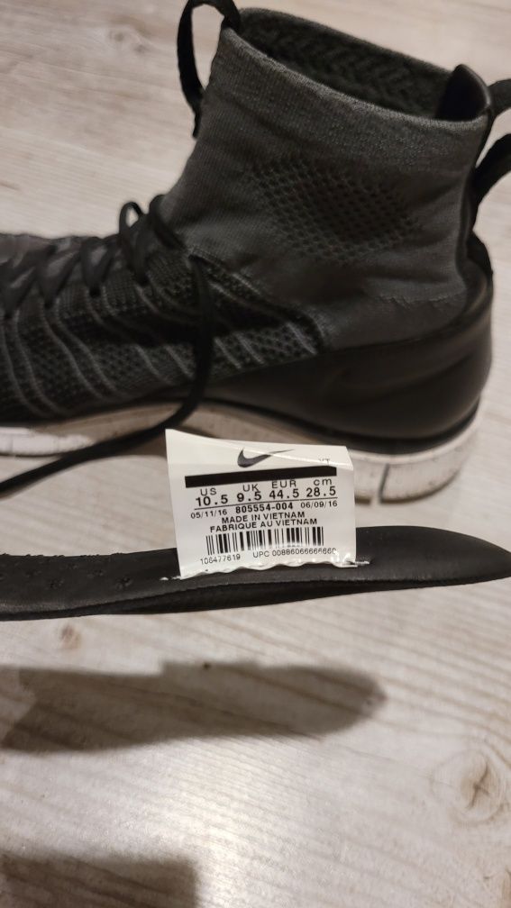 Nike free flyknit mercurial 44.5
