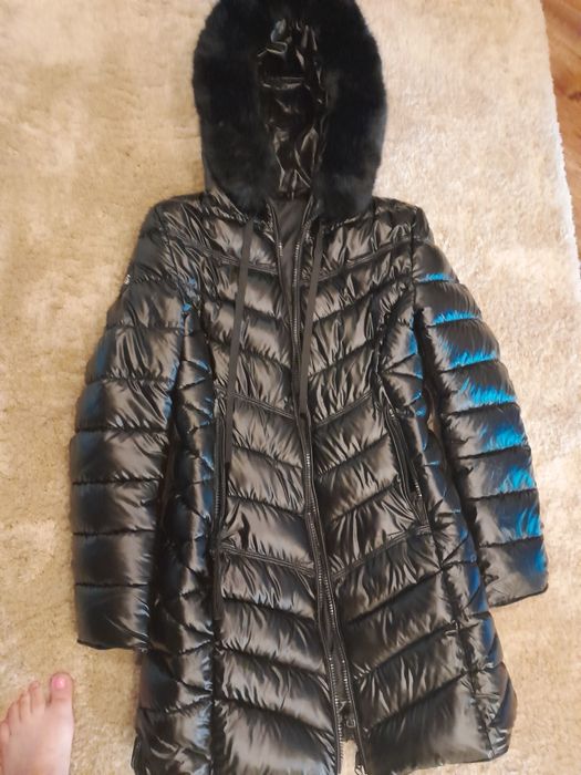 Płaszczyki czarny zimowy