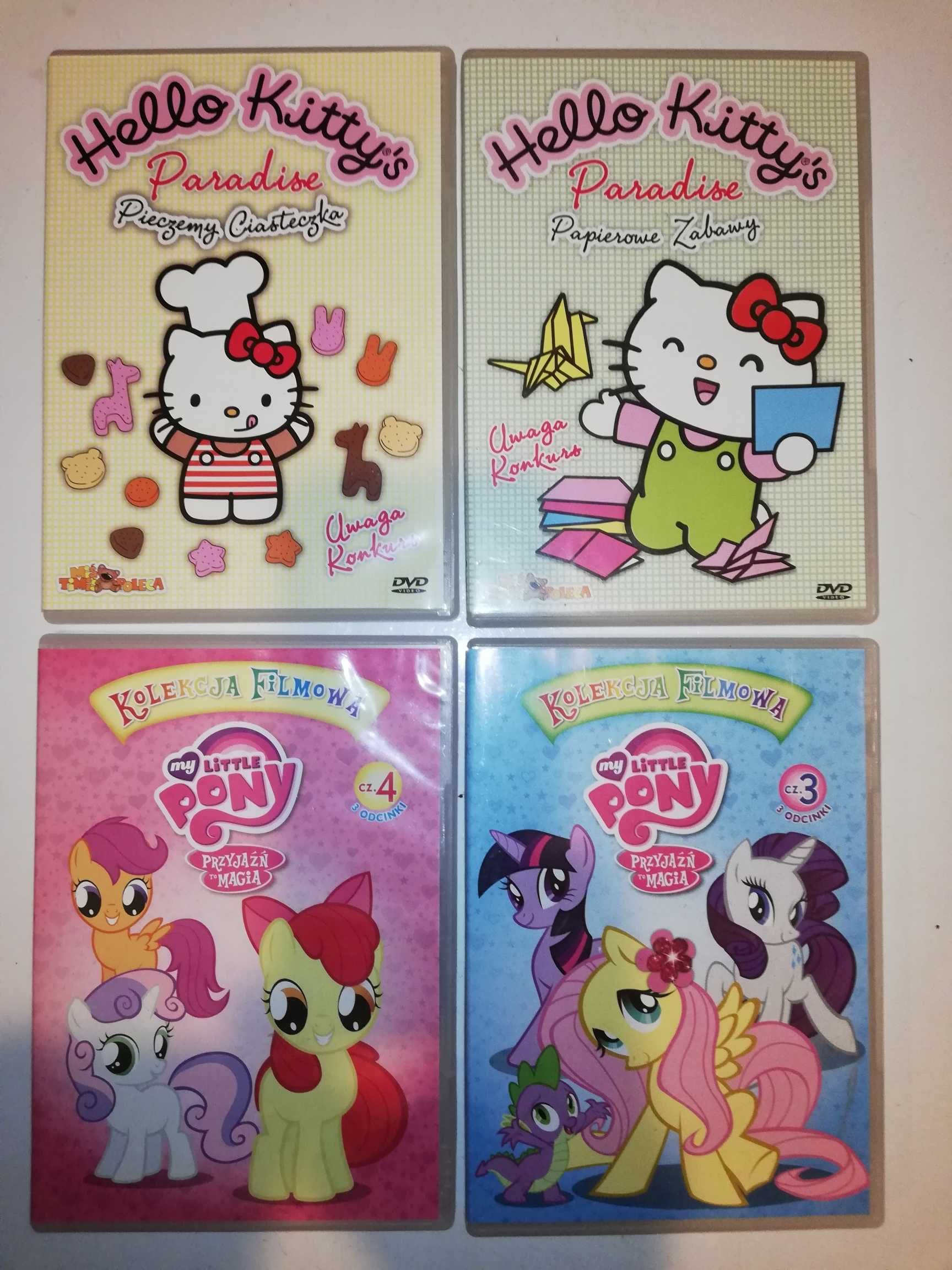 DVD dla dzieci-zestaw 23 sztuk-Hello Kitty,Kucyki Pony, Pinokio i inne