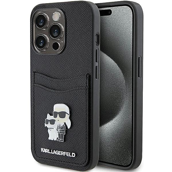 Etui Karl Lagerfeld Saffiano Cardslot Karl&Choupette Metal Pin do iPho