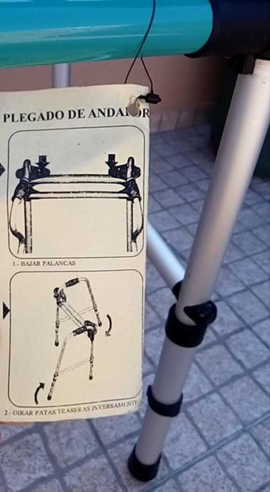 Andarilho Forta Fixo e Dobrável verde