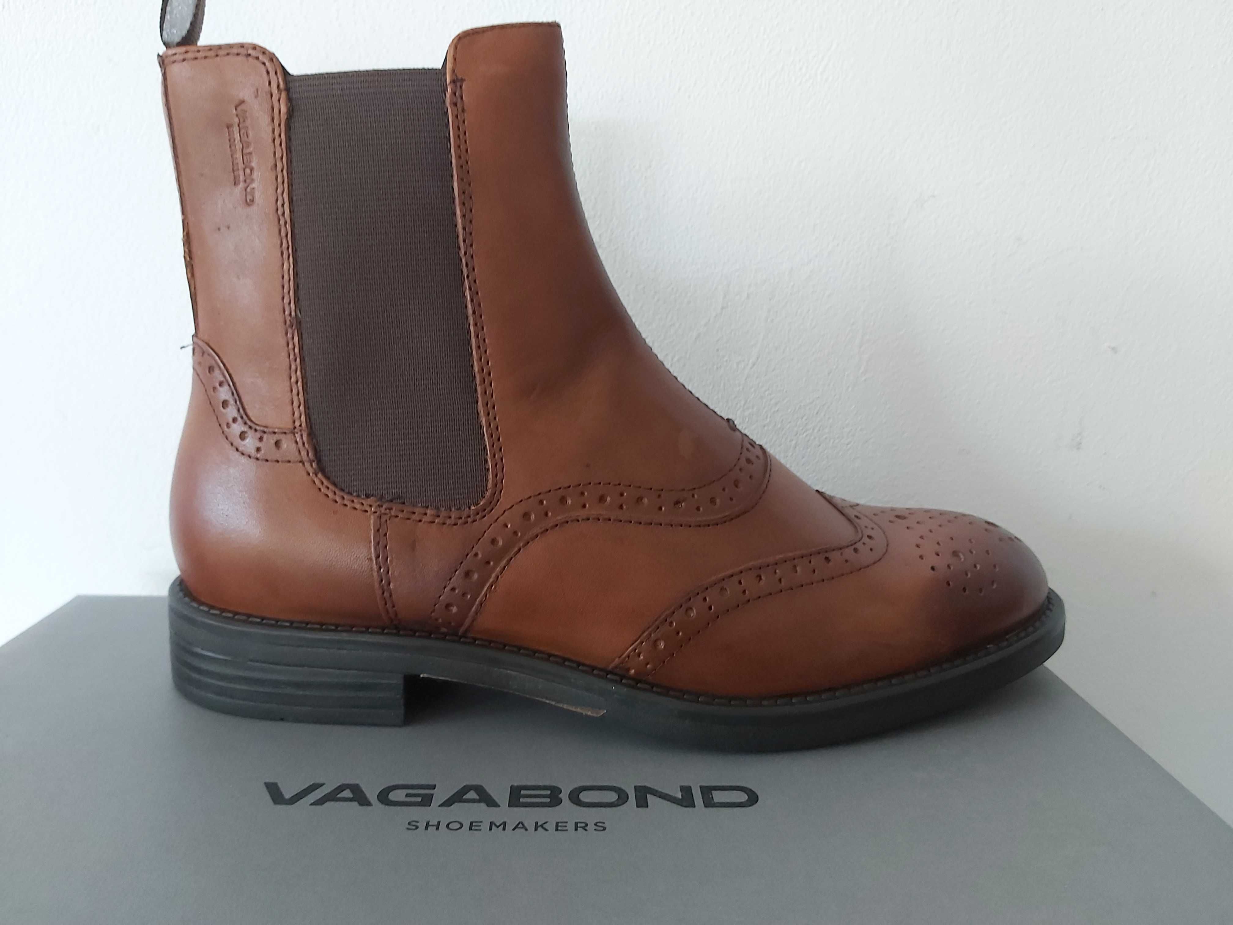 Buty sztyblety VAGABOND botki koniakowe 36