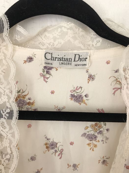 szlafrok jak jedwabny Christian Dior M
