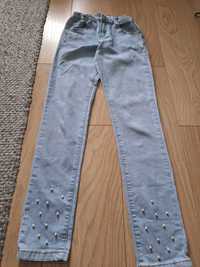 Jeansy z perełkami Reserved , 158
