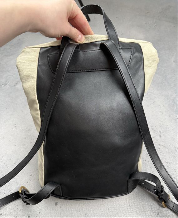 Plecak Pinko | Canvas Roll-Top | Kremowy/Czarny | Idealny na miasto