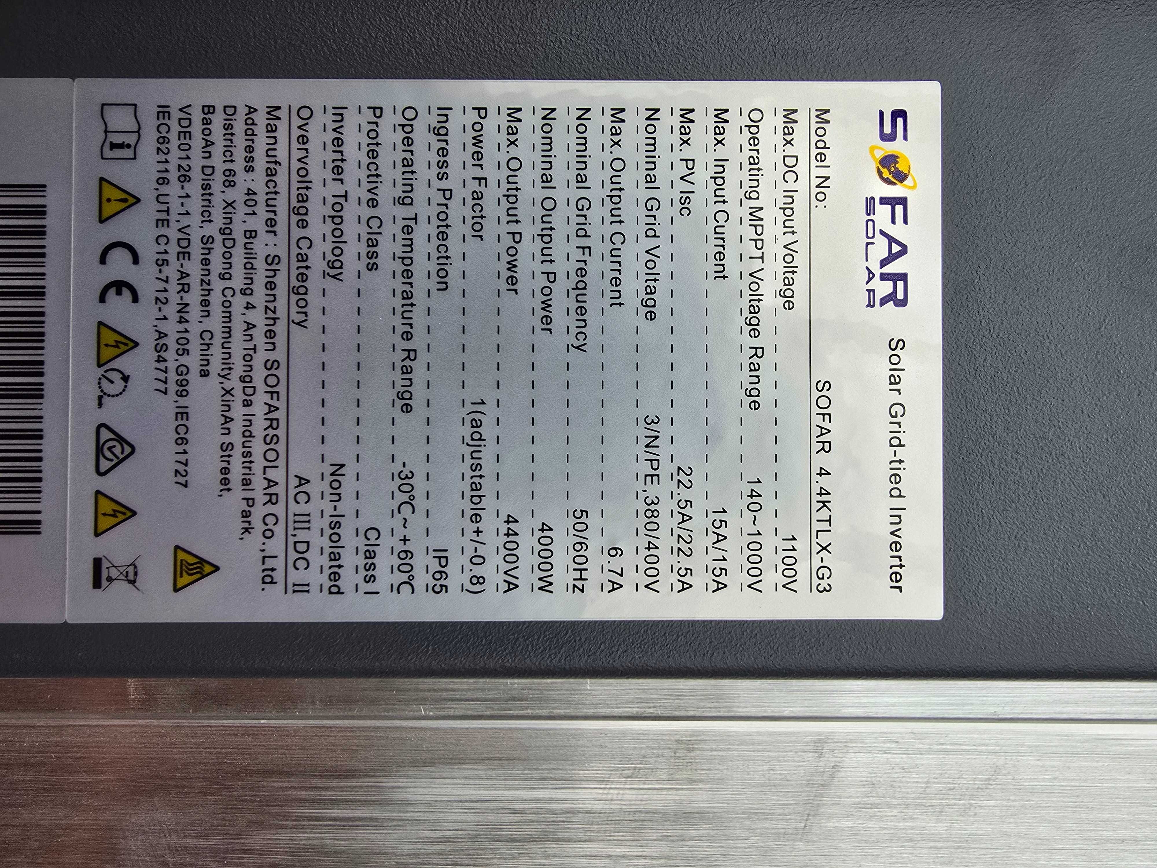 Falownik sofar 4.4 KTLX -G3