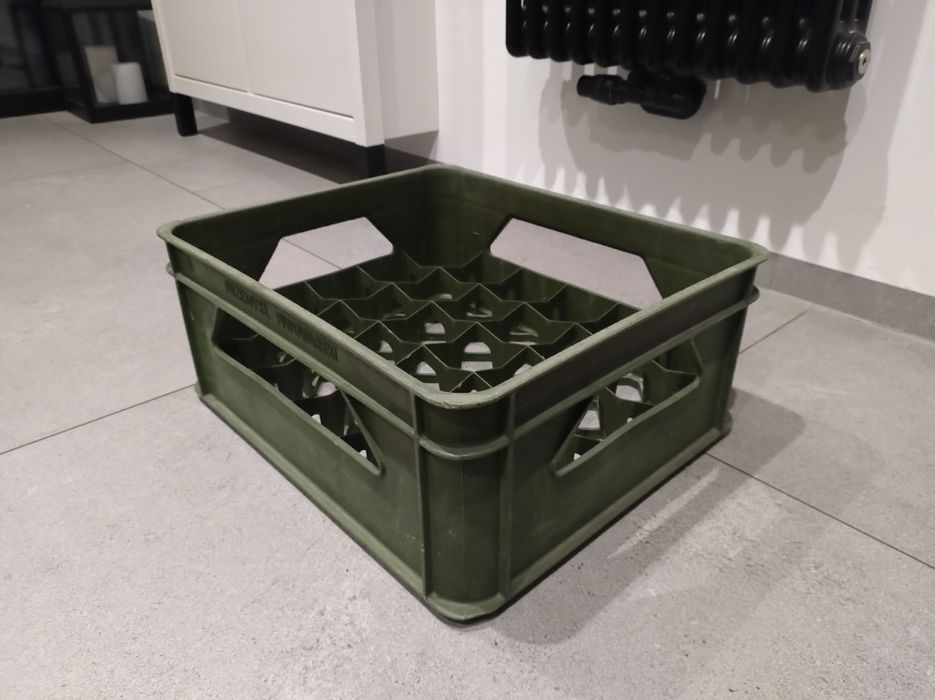 Stara skrzynka na butelki PRL przemysł piwowarski