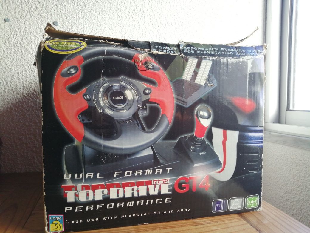 Dual Format Top Drive GT4, Performance Steering wheell pedals Playstat