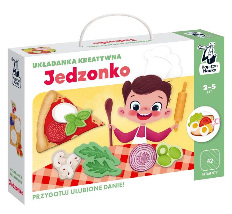 Jedzonko. Układanka kreatywna. Kapitan Nauka. Kapitan Nauka