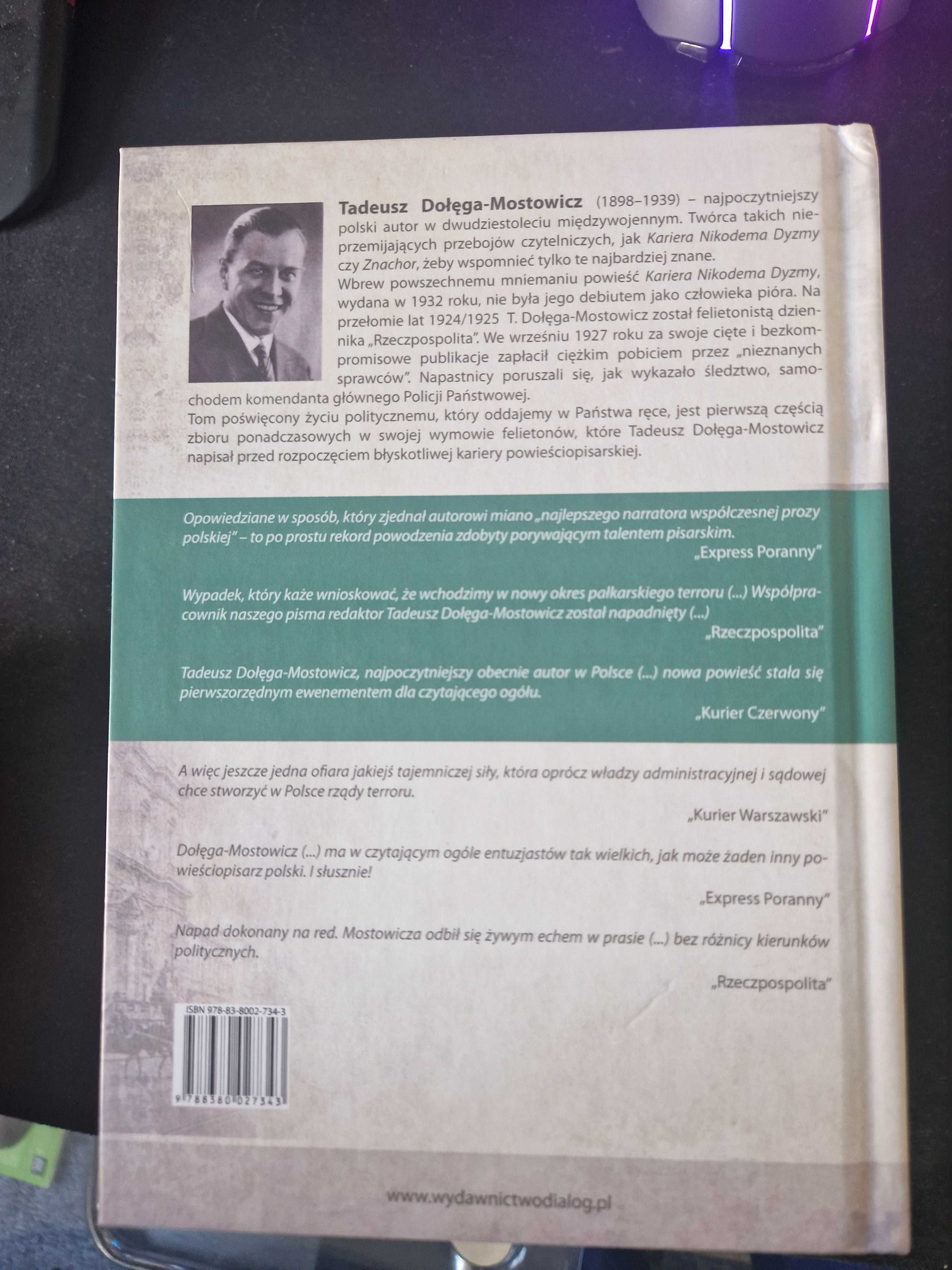 Tadeusz Dołęga-Mostowicz Teksty niewydane 4 tomy Twarda okładka Unikat