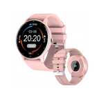 WODOODPORNY Smartwatch zegarek krokomierz tętno SMS różowy dla kobiety