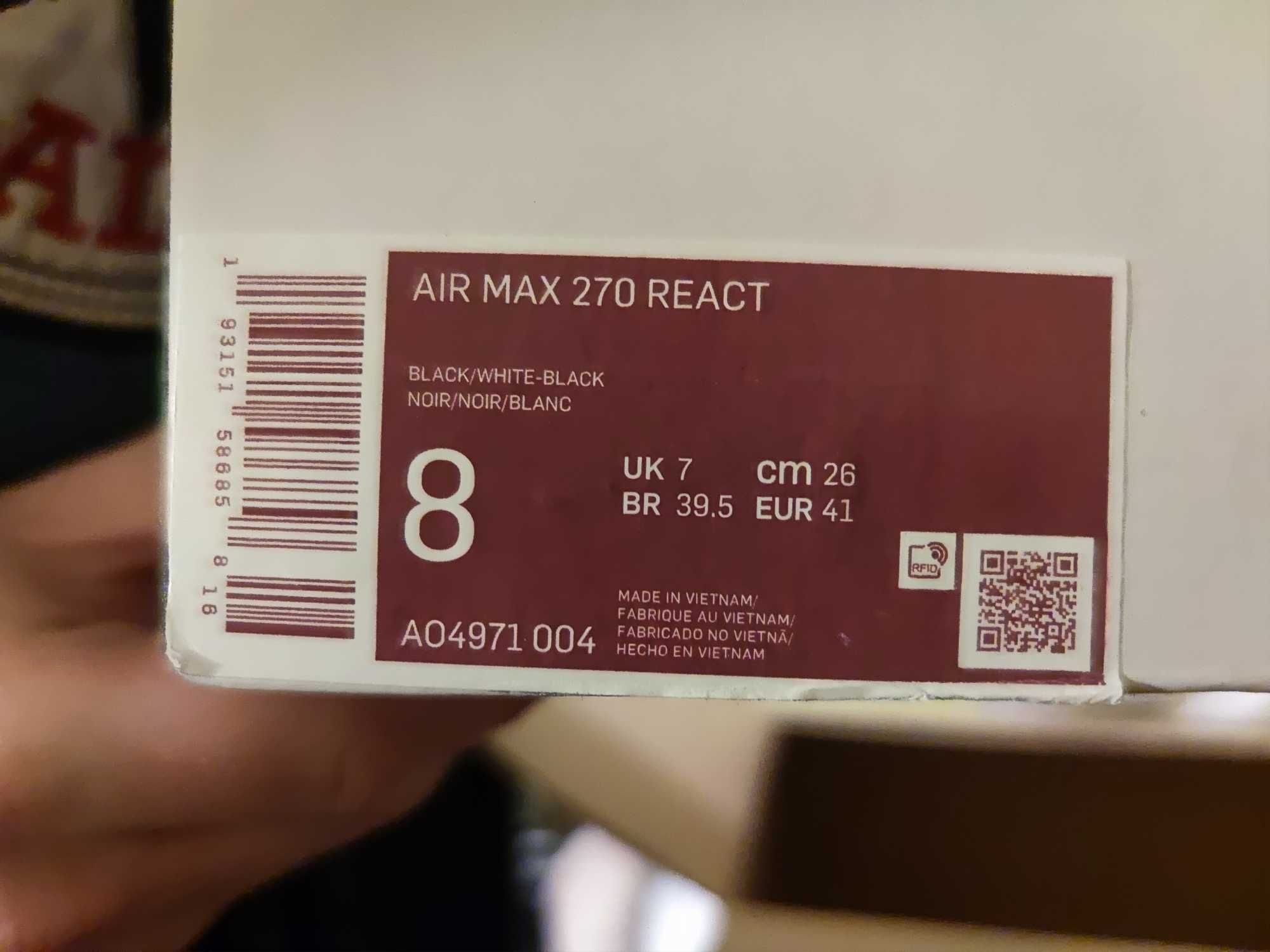 Buty męskie Nike air max 270 react roz. 41