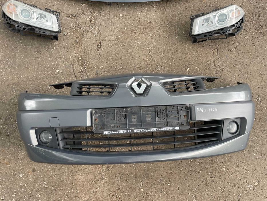 Бампер, Капот, Фари, Крила Рено Меган 2, рестайл Код Фарби TE266