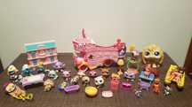 Zestaw lps Littlest pet shop figurki auto lalki domek akcesoria