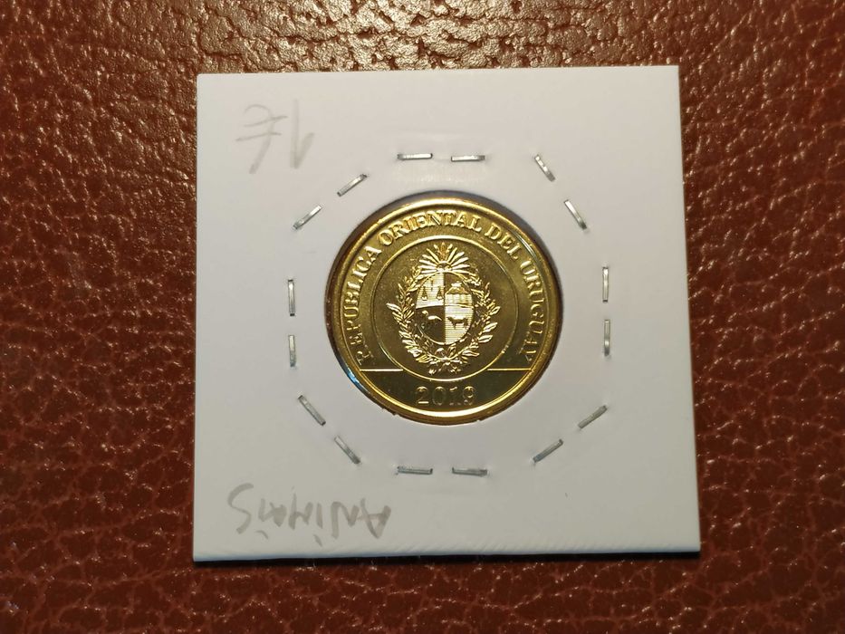 Uruguai - moeda de 2 pesos de 2019 (animais)