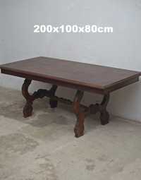 Mesa Jantar 200x100x80cm Vintage Antiguidade