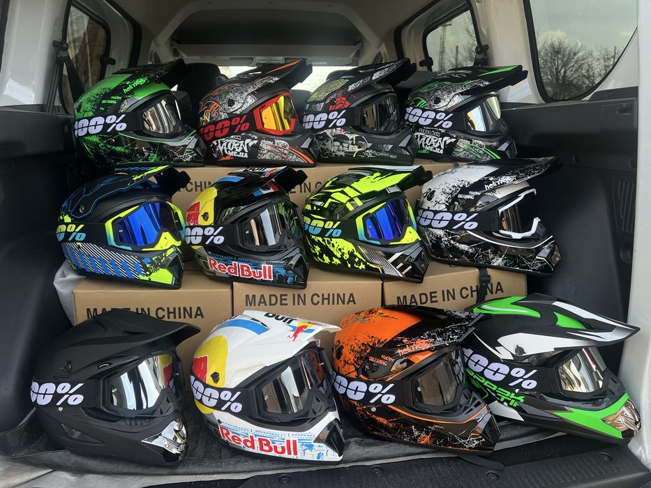 Кроссовый мото шлем эндуро. Новый мотошлем кросовий ендуро