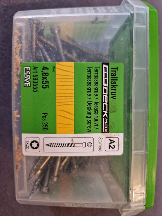 Essve hds wkrety do montazu deski tarasowej deska deski 130 szt