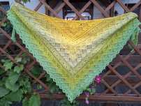 Chusta handmade na szydełku rękodzieło