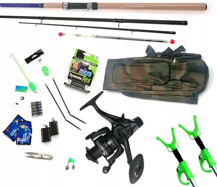 Zestaw wędkarski  Feeder  330cm 50-150 kolowrotek wolny bieg akcesoria
