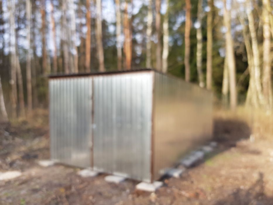 blaszak garaż na budowę schowek garaż blaszany konstrukcja stalowa 3x5