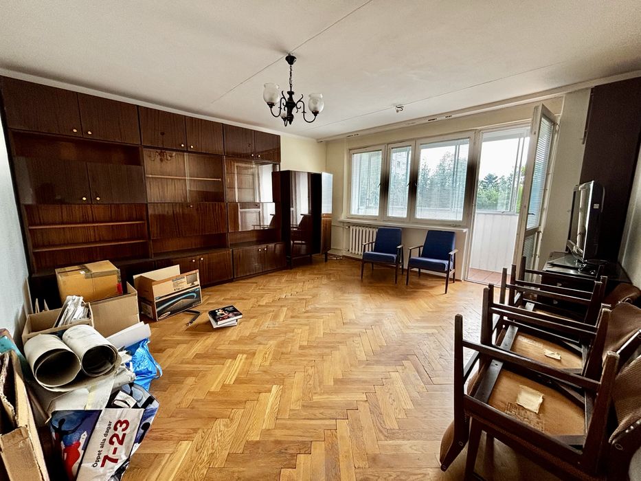 3 pokoje na zielonej Chomiczówce do remontu