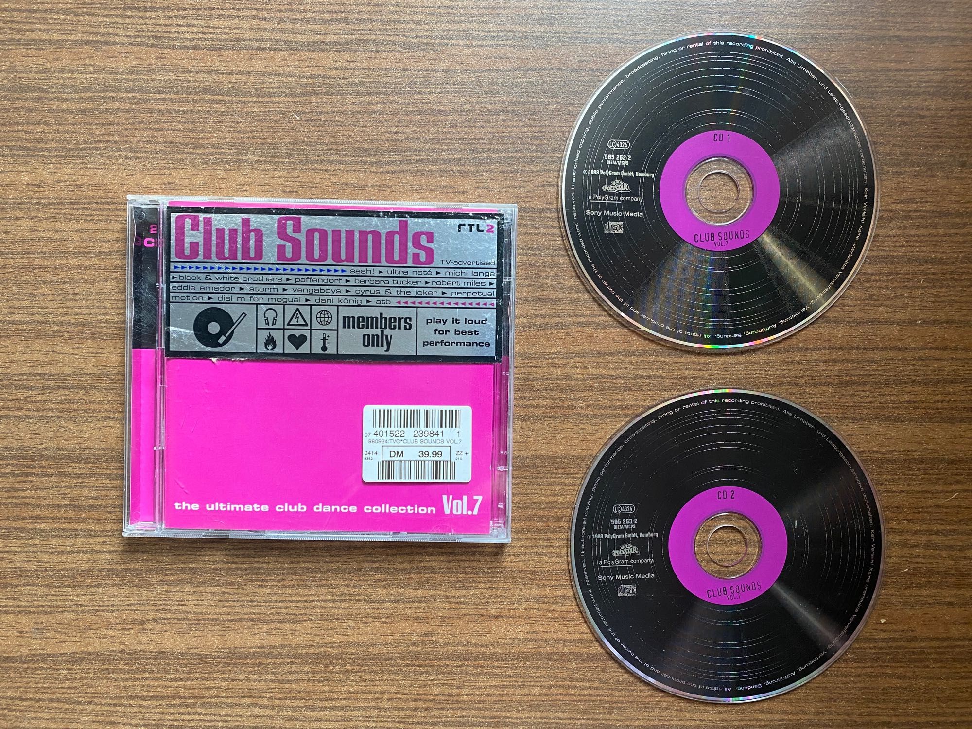 Музыкальный CD "Club Sounds Vol.7" (2 CD) (немецкий оригинал)
