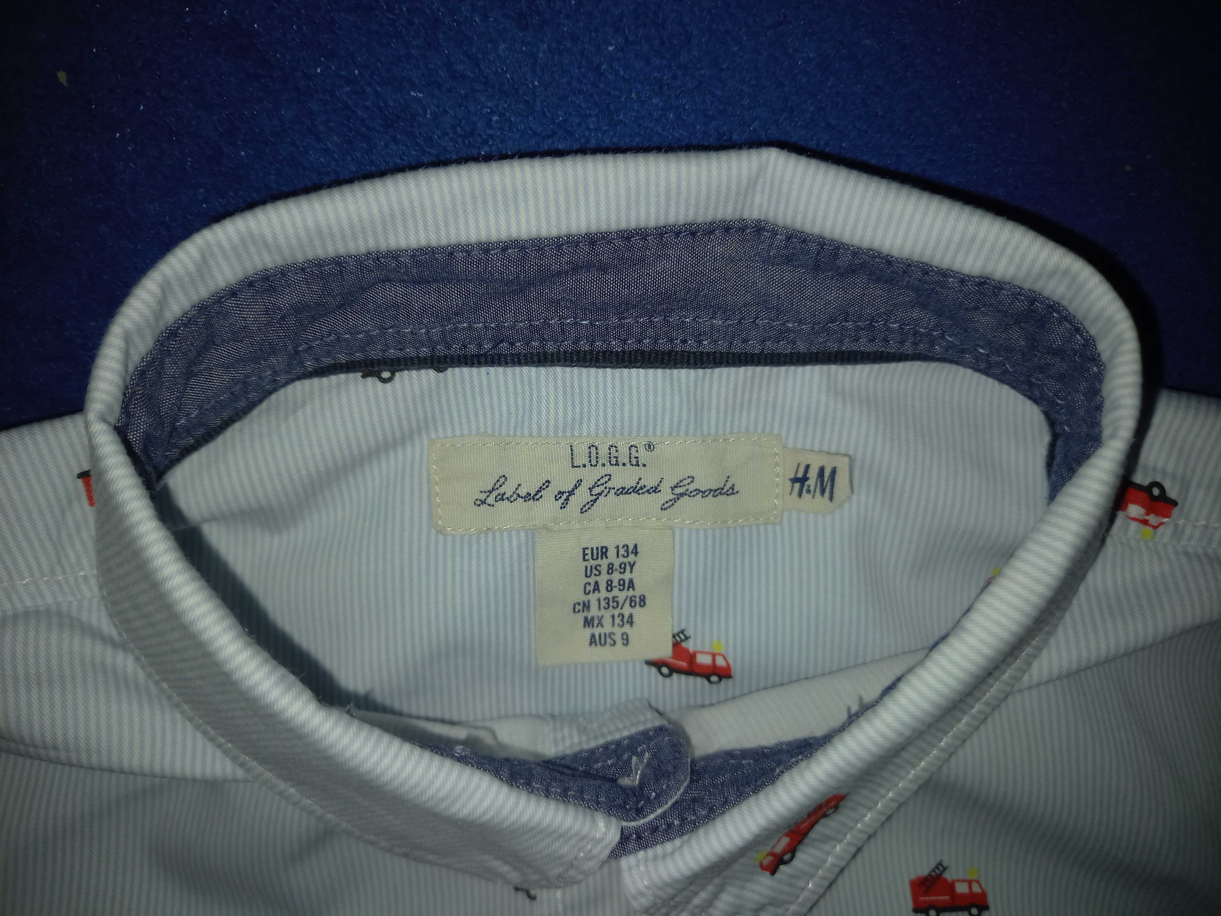 Koszula H&M 134 cm (8-9 yrs) wóz strażacki