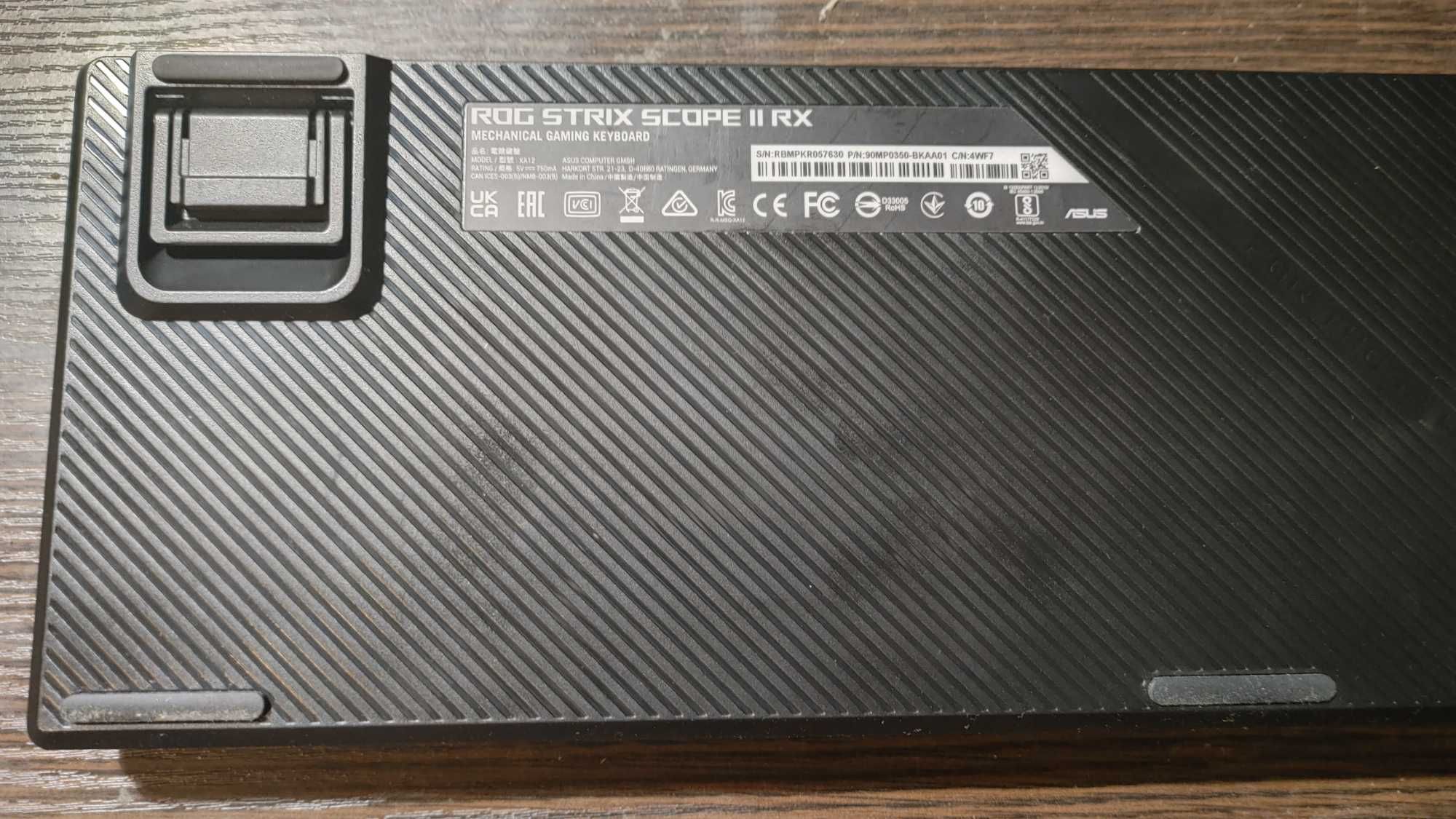 Ігрова механічна клавіатура ASUS ROG Strix Scope II RX Red Eng Ru
