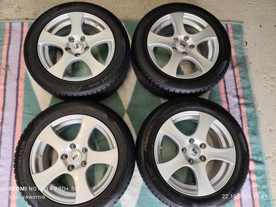 Alufelgi 5x112 R16 Audi Volkswagen RH 205/55R16 Hankook
