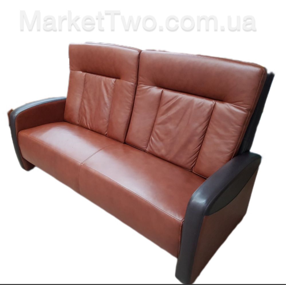 Кожаный огромный диван трехместный б/у "Himolla" (310302)