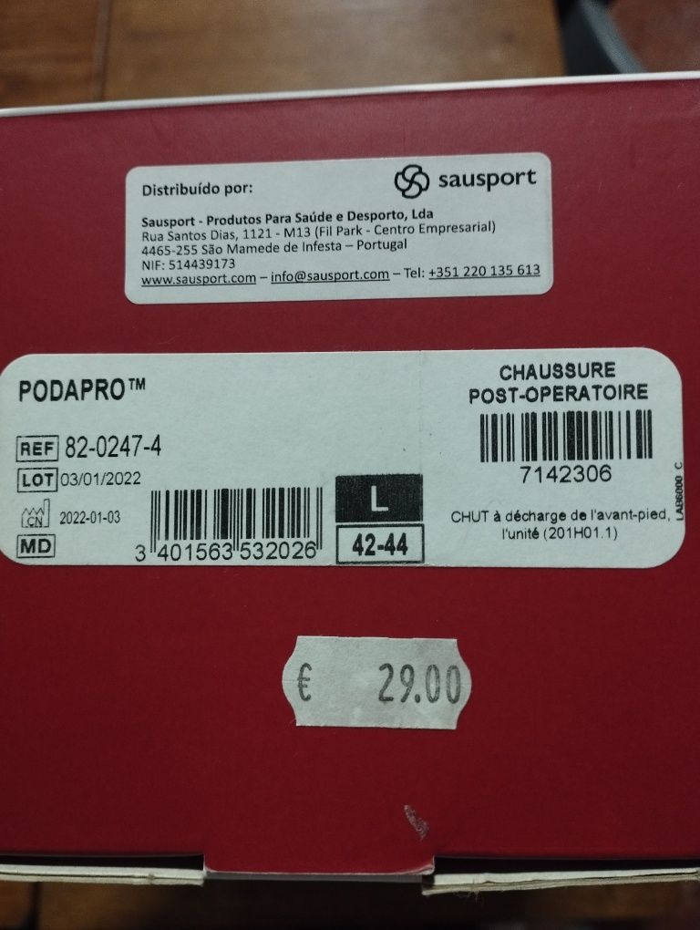 Sapato pós operatório Baruk