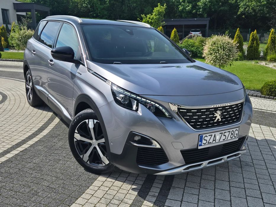 Peugeot 5008 2.0 150KM GT Line,Skóry,Nawigacja,Martwe Pole,Gwarancja Przebiegu!!!