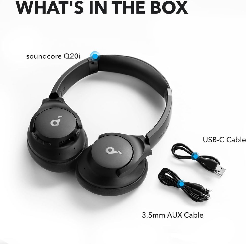Soundcore Anker Life Q20i bluetooth бездротові навушники 40 годин