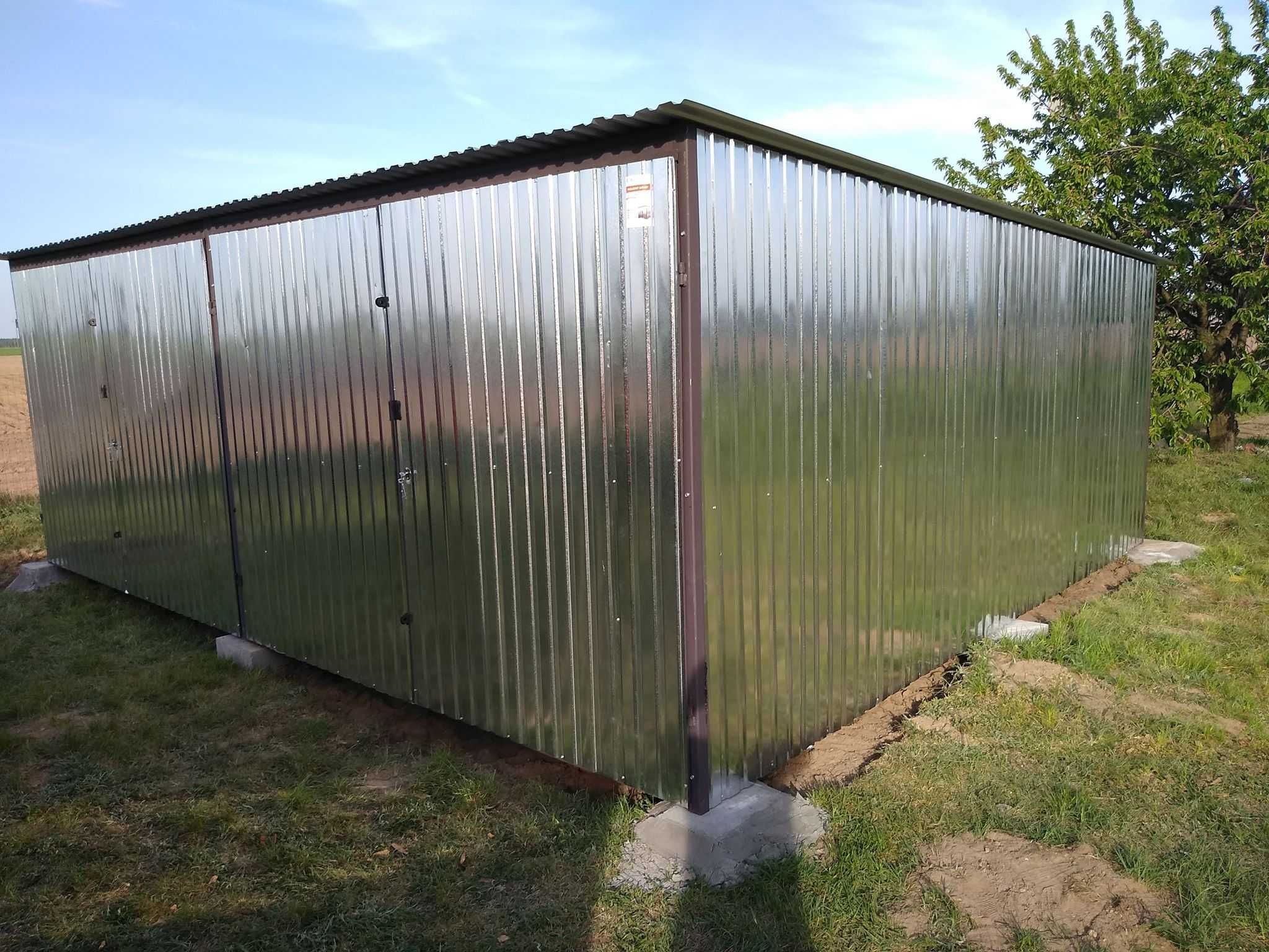Garaże blaszane 3x5, 3x6 4x5 4x6 6x5